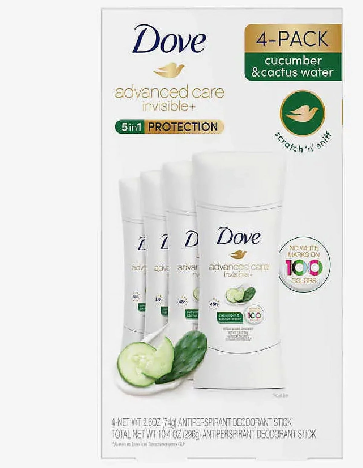 Protection. each, 1 & Pack Cucumber 10.4 5 - Oz. 4 of - 2.6 Oz. in Advanced care Dove Cactus - liquid Total invisible