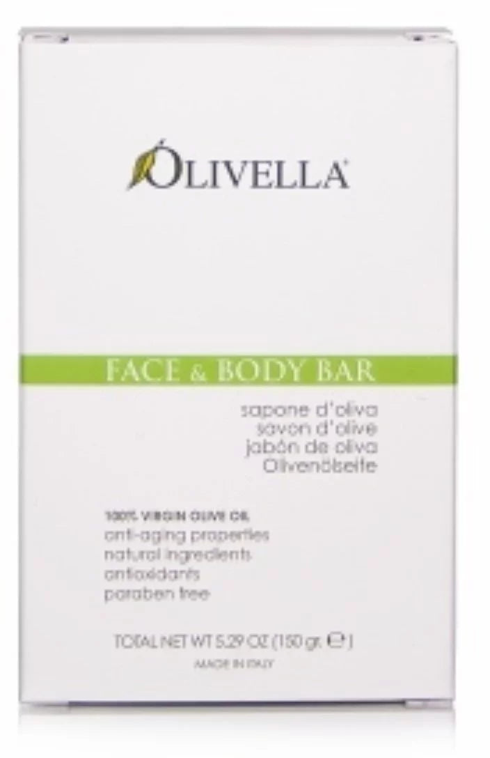 Natural Oil Vigin 4 Olivella Soap, 5.29 oz, Body Pack Olive Bar Face & All
