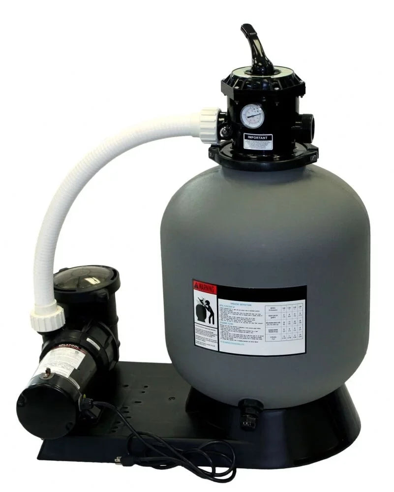 Pool System Swimming Sand In-Ground .90 Pump THP W/ 24" Filter