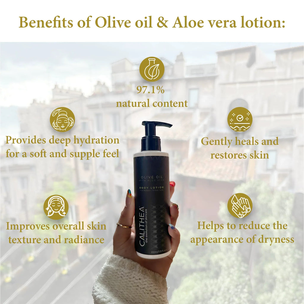 Lotion Lotion Aloe Calithea Milk Organic Duo: Vera Lotion & Olive Body Donkey Oil Natural