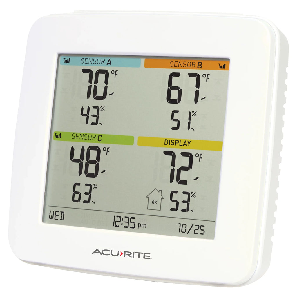 Sensors Temperature with (01096M) Station Indoor/exterior 3 & AcuRite Humidity