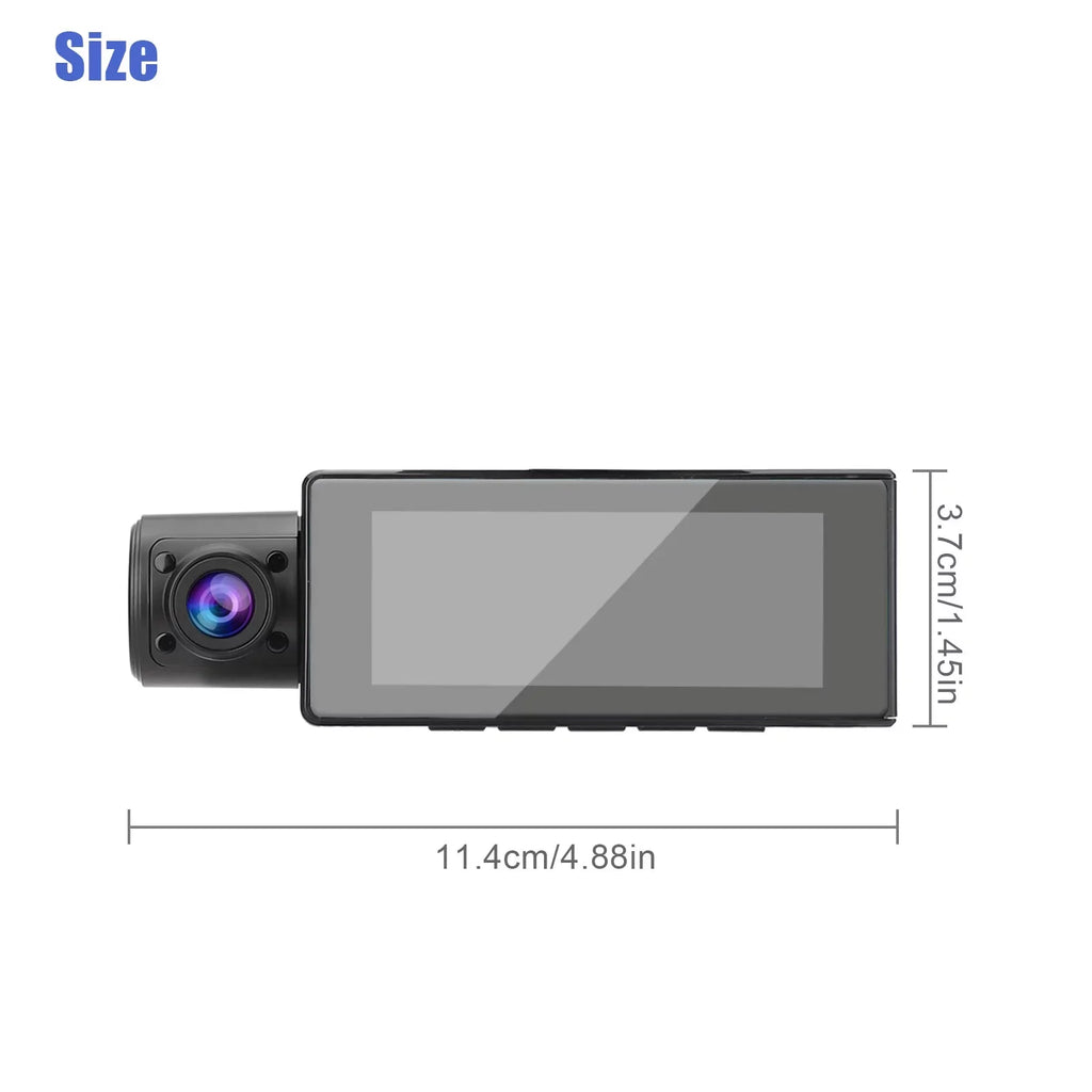 Cars, Recorder 170° Inside Cam, with Dash Loop 3.16inch Recording, Parking G-Sensor, Monitor, for Night Camera Vision, TSV Camera Angle 1080P Driving WDR Front Dual Screen, Wide