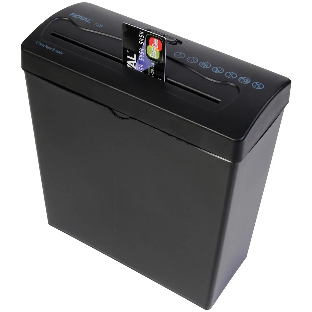 CX6 Paper Royal Crosscut Shredder 6-Sheet