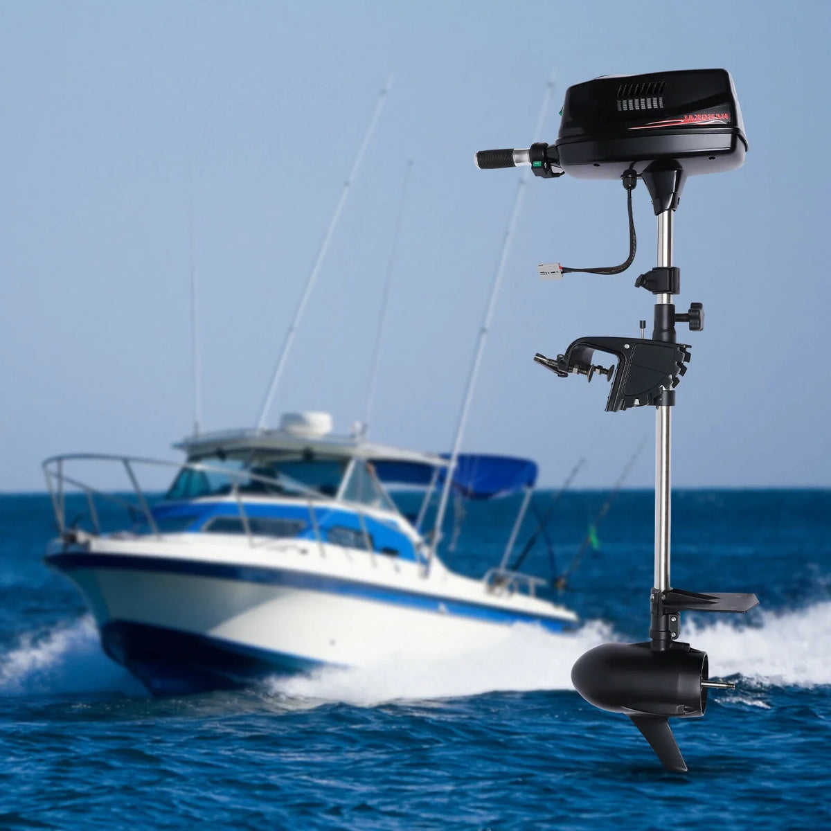 Fishing Trolling Motor Heavy 3000 ZhdnBhnos Motor Electric 2.2KW 60V Tiller 10HP Control Duty R/Min Brushless Boat Outboard Engine