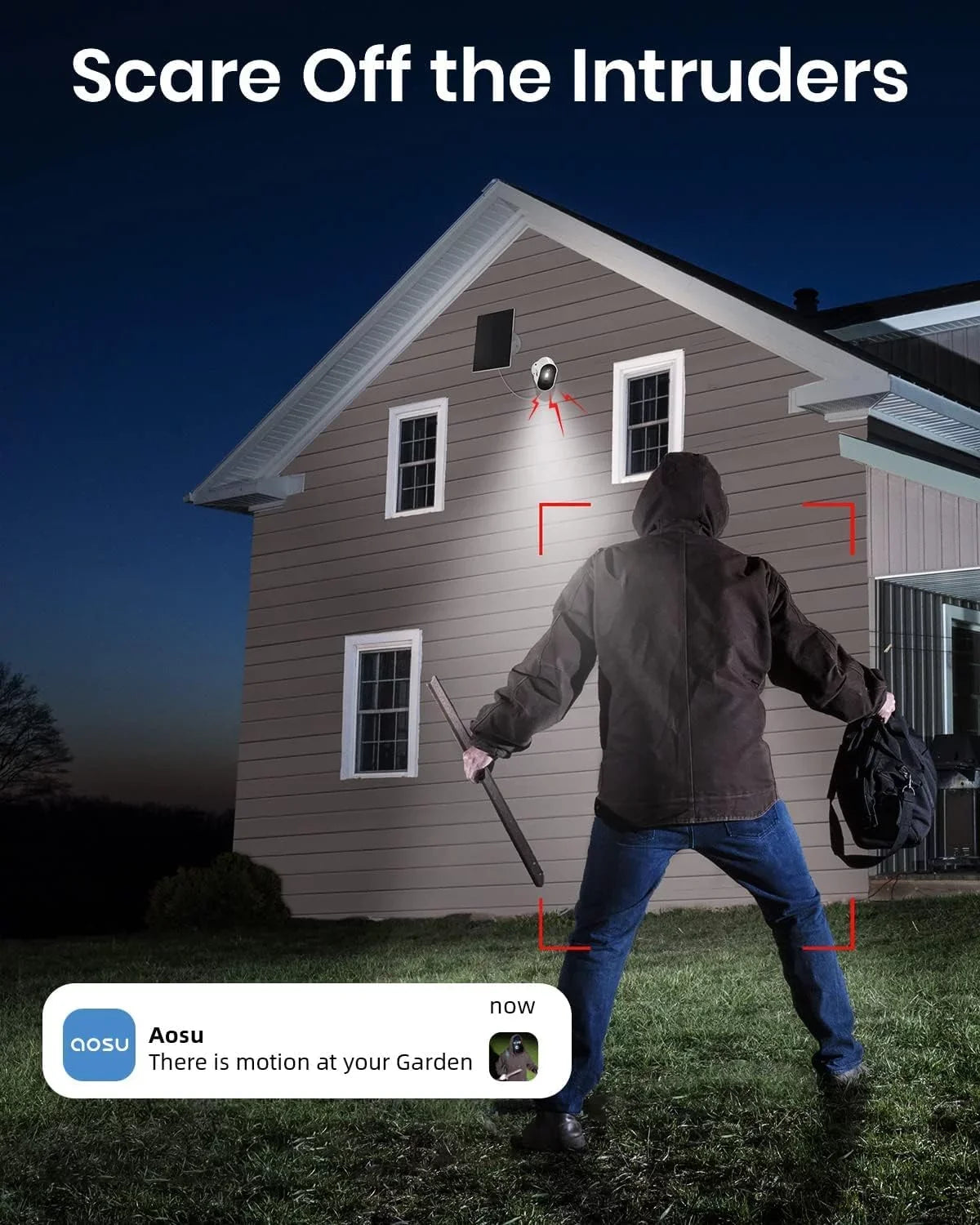 AOSU Homebase,5G Work 2K Camera Alexa/ with Solar Wireless Wi-Fi System System with exterior Camera Camera,Home Security Surveillance Assistant