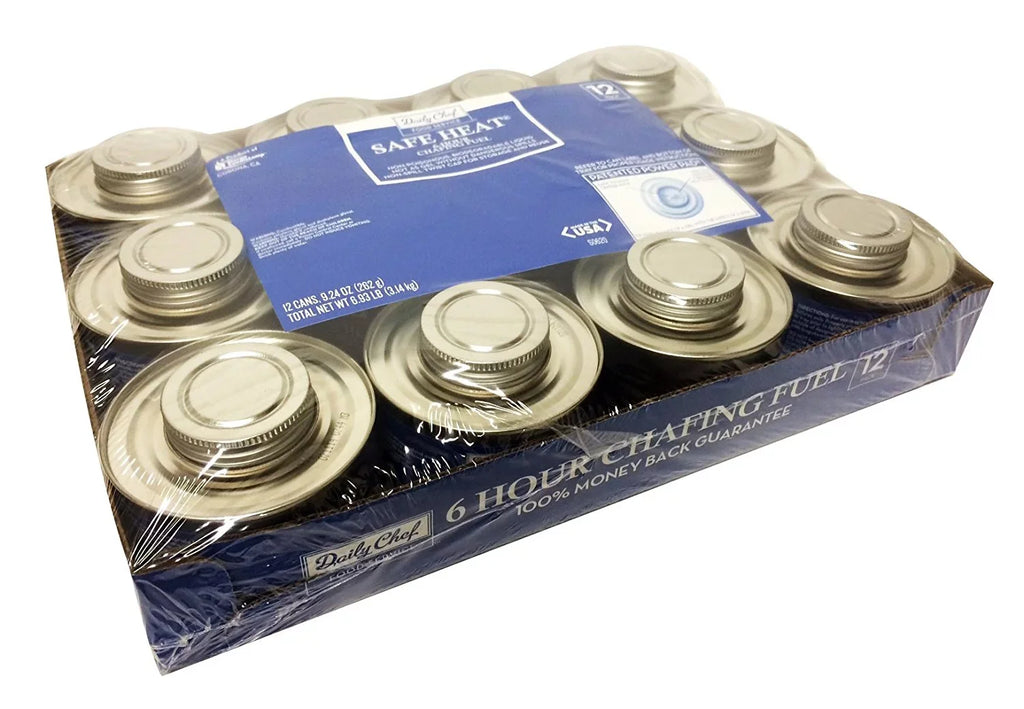 CHEF 12-pack and Heat Fuel, Chefs Bakers Chafing DAILY U46104s Safe