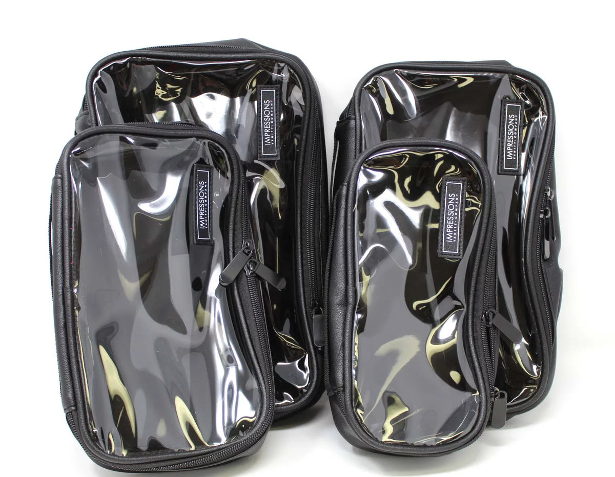 Shoulder Makeup (Transparent) Vanity Case Impressions with Strap Paris Adjustable Transparent
