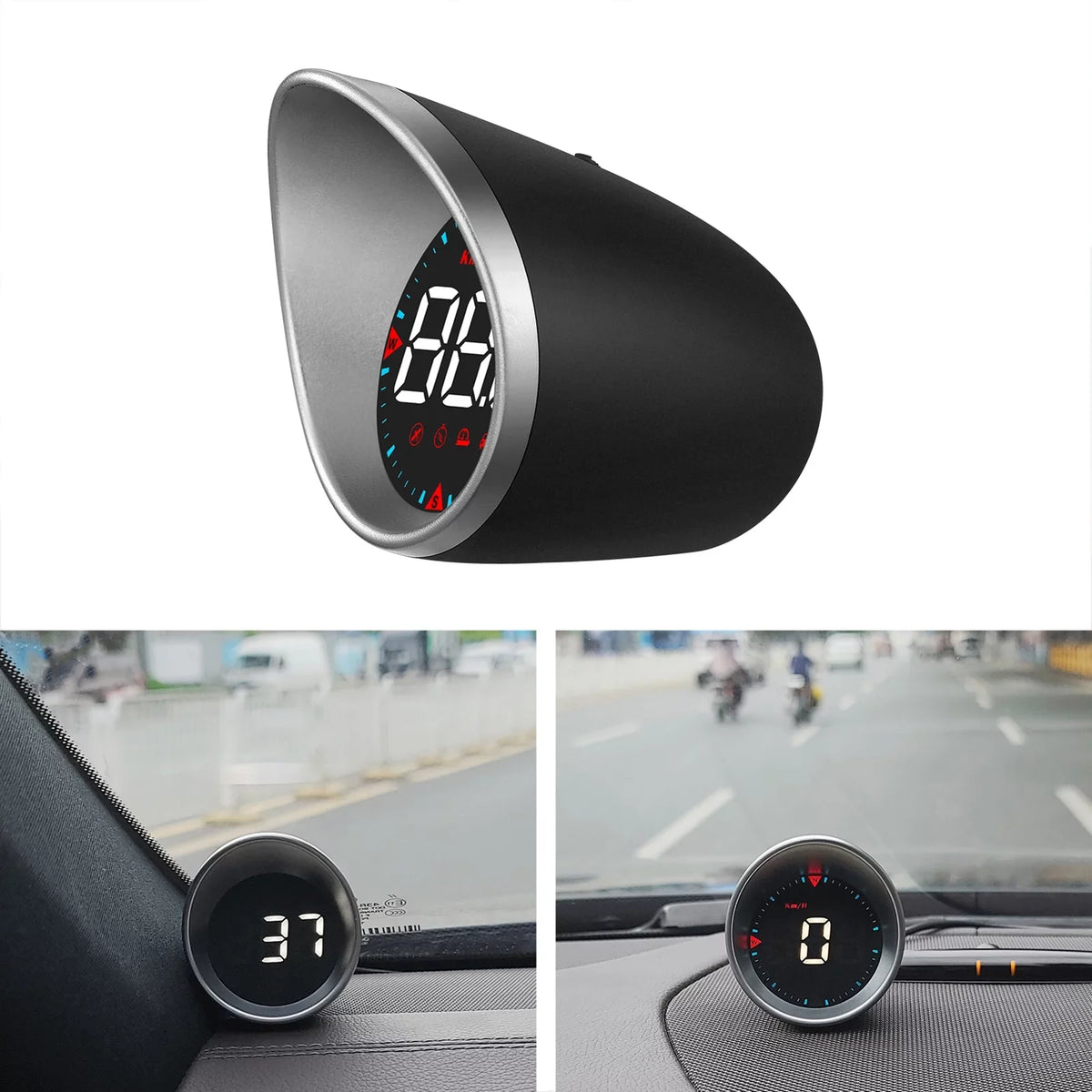 Driving and Digital Compass Head-up Display Mileage, Driving Speedometer Car Fatigue Angle, Overspeed Display