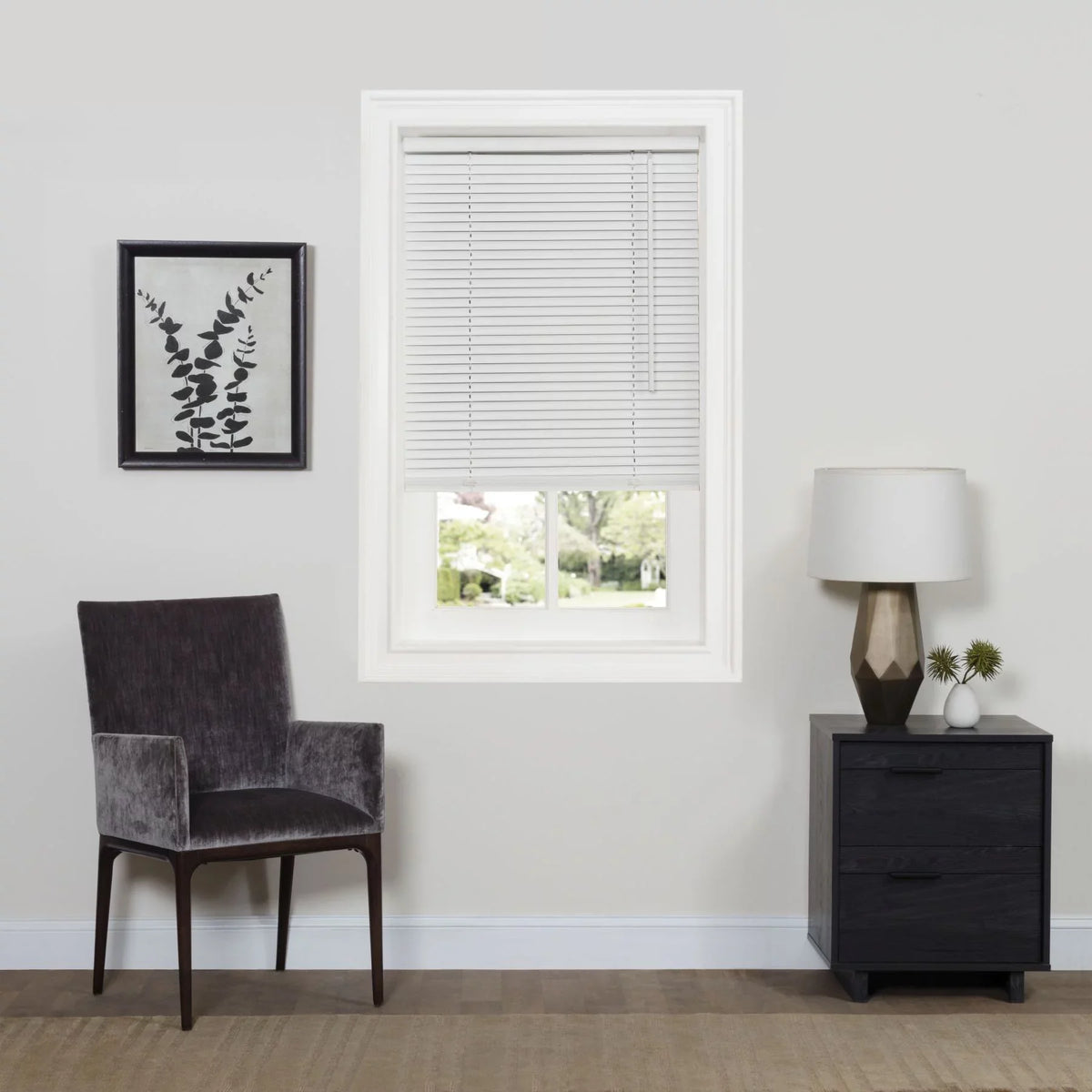 36" 1-Inch (Actual Amanecer - Blind- Light x Cordless Vinyl Collection 35.5 Filtering 64" Pearl White Measurement Mini