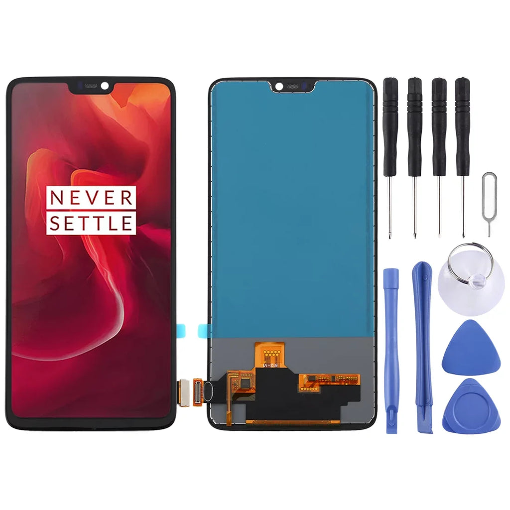 LCD TFT Full and fabric 6 Screen For OnePlus Assembly A6000 (Black) Digitizer