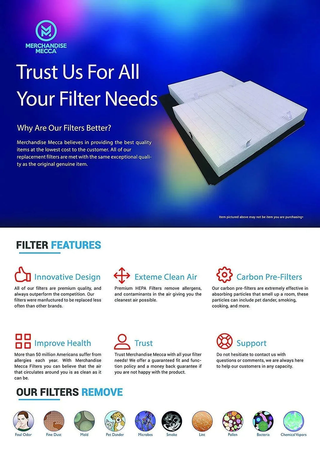 Filters HEPA 4 Carbons) Replacement (2 Mecca Carbon 2 Purifiers for Air Coway Filters Premium and with Filter Merchandise 3304899 AP1512HH
