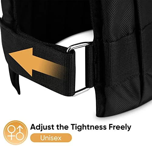 Boxing Workout 20kg Adjustable Women Weights Weight Sport and Without Vest, Training for 44LB, Capacity Bearing Fitness Jacket Exercise Black Men Weighted Vest