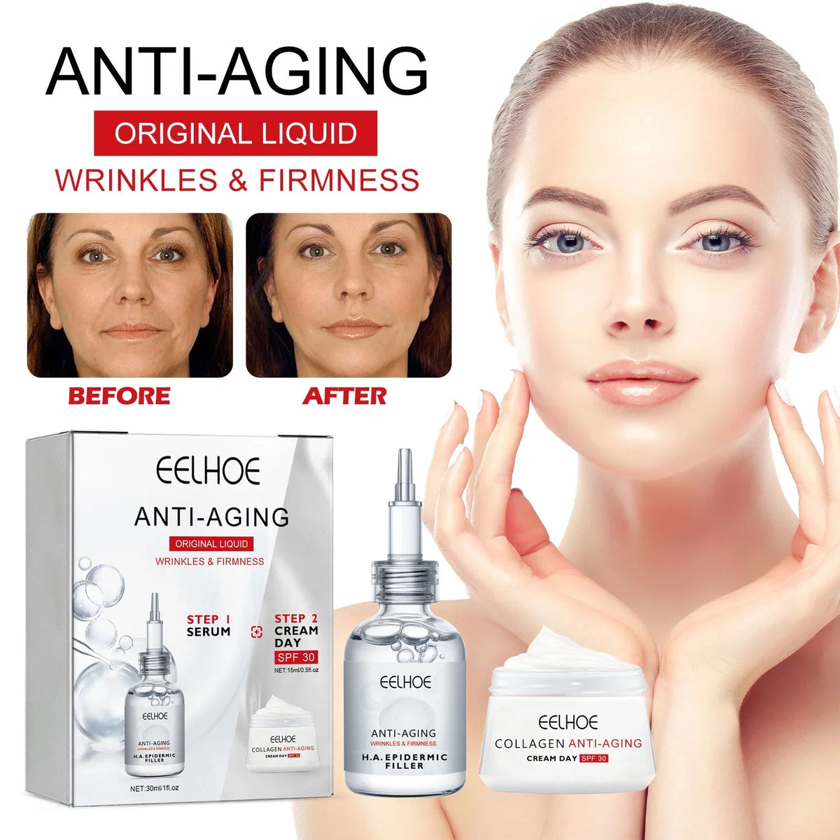 30ml, Cream Face Lines, Aging, Fade Suit, Moisturize, Tighten Skin, Moisturize Essence, And Fine Resist Filling Yuxuan Tea Anti-wrinkle Tree Oil Tender