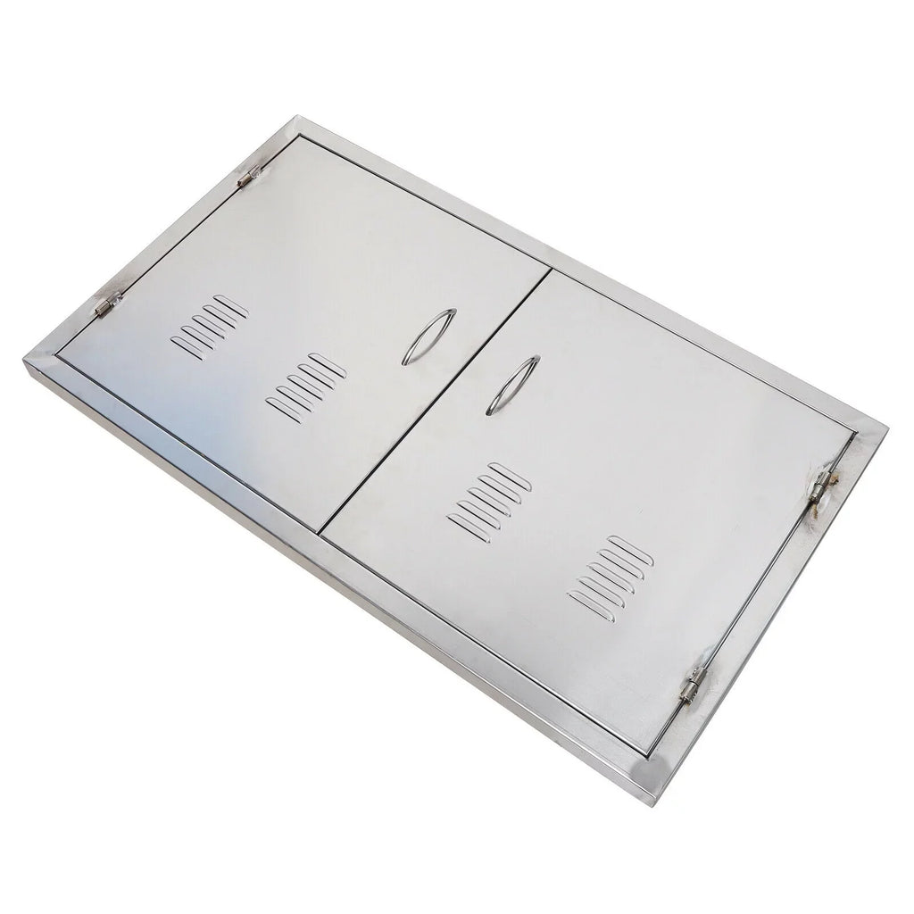 Stainless BBQ Cabinet Kitchen exterior Island Doors 21" Steel Access Doors 36" x