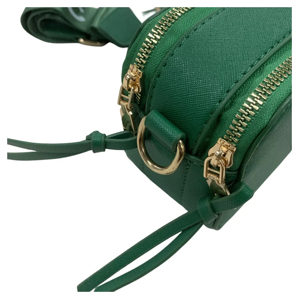 with Cross body Leather Snapshot Bag Logo Strap Chain Purple Women's