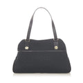 Pre-Owned Shoulder Bag GG Fabric Women Canvas Black (Good)