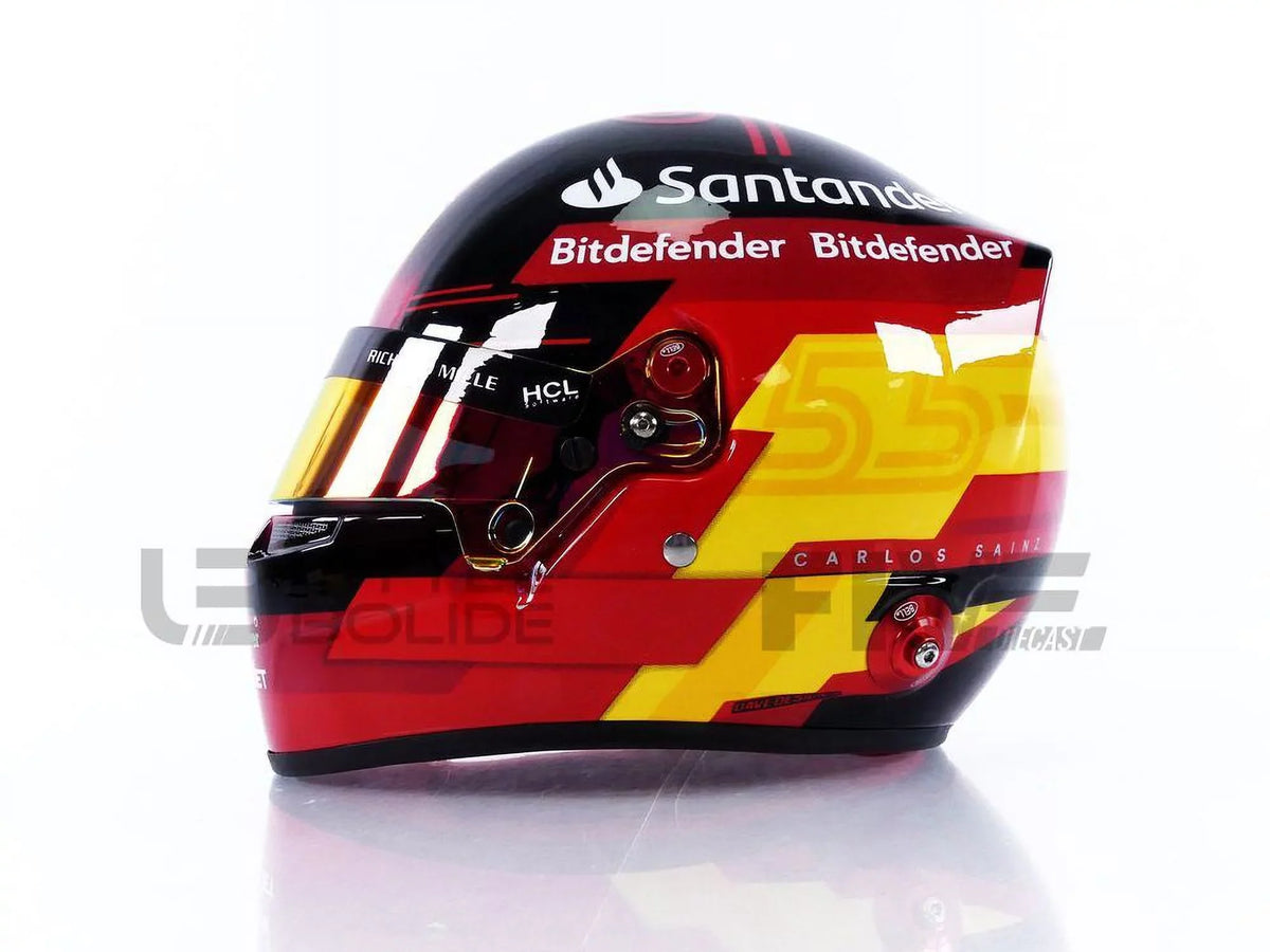 Jr - 1/2 - Carlos F1 Ferrari CASQUE Sainz HELMET 2023 MINI