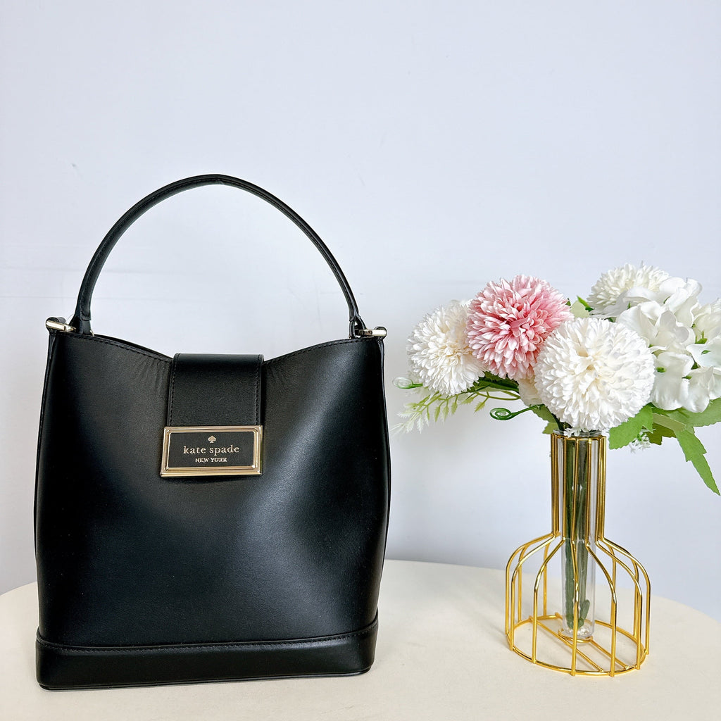 Kate Black Reegan KA753 Bucket Bag IN Spade