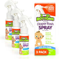 Touch Bottoms, Diaper Sensitive per Cream Pack Sprays Rash No-Rub Over 200 Boogie oz, 1.7 Free of for by Baby Spray Application 3 Bottle, Skin,