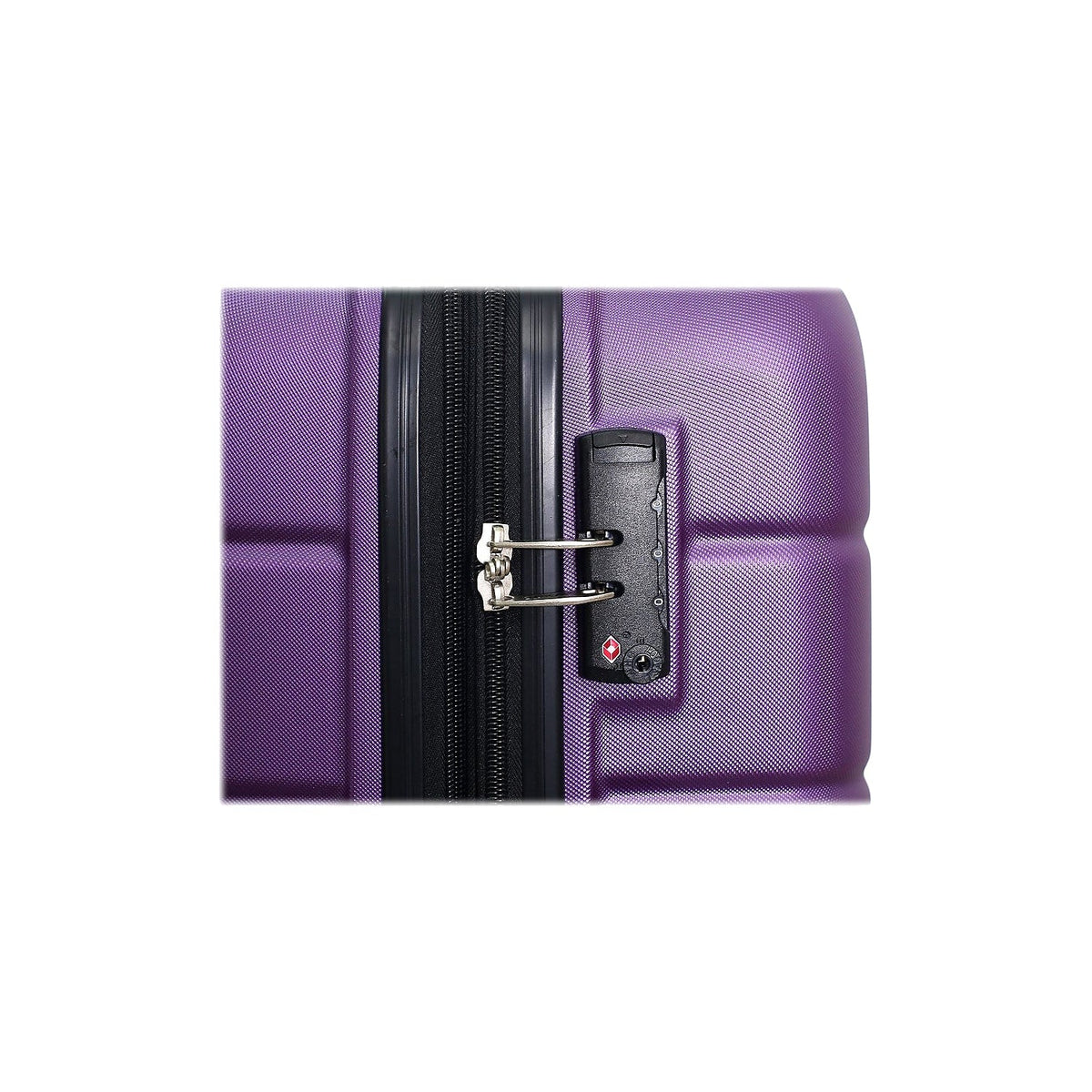 RODEZ Carry-On Luggage Purple Plastic DUKAP (DKROD00S-PUR)
