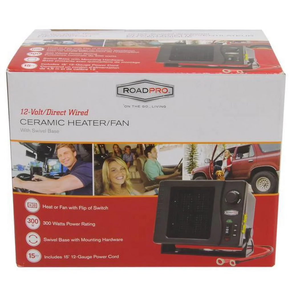Heater & RPSL-681 RoadPro 300W RV Ceramic Fan 12V