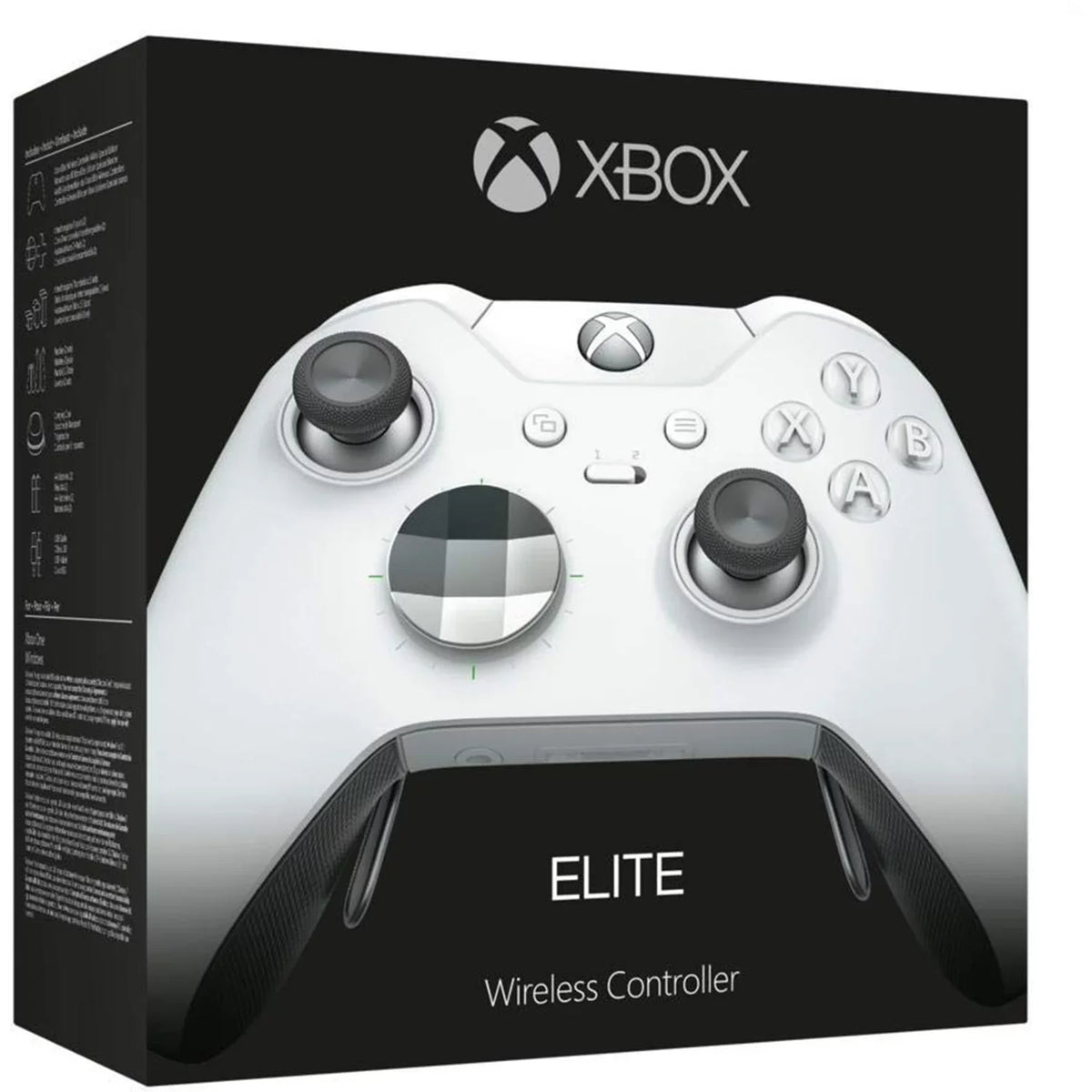 Xbox White, Platinum Retail NON Elite (Refurbished) Restored One Wireless Controller, Box