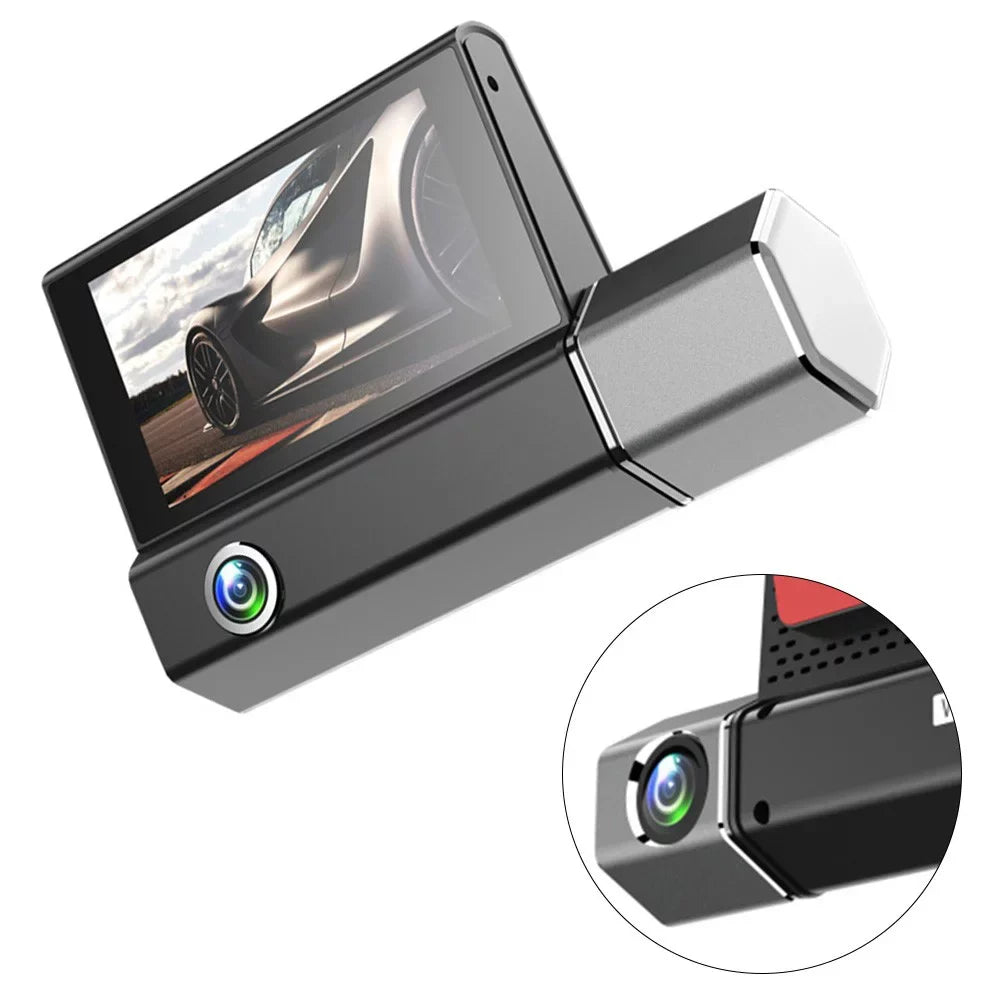 Dash Lens Camera Recorder And Rear Car And Cam Dual Front Inside Video DVR