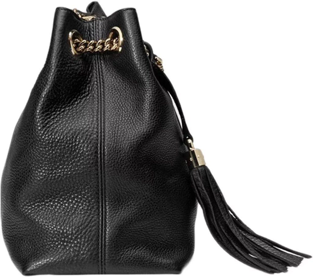 Handbag Black Leather Soho Chain Shoulder