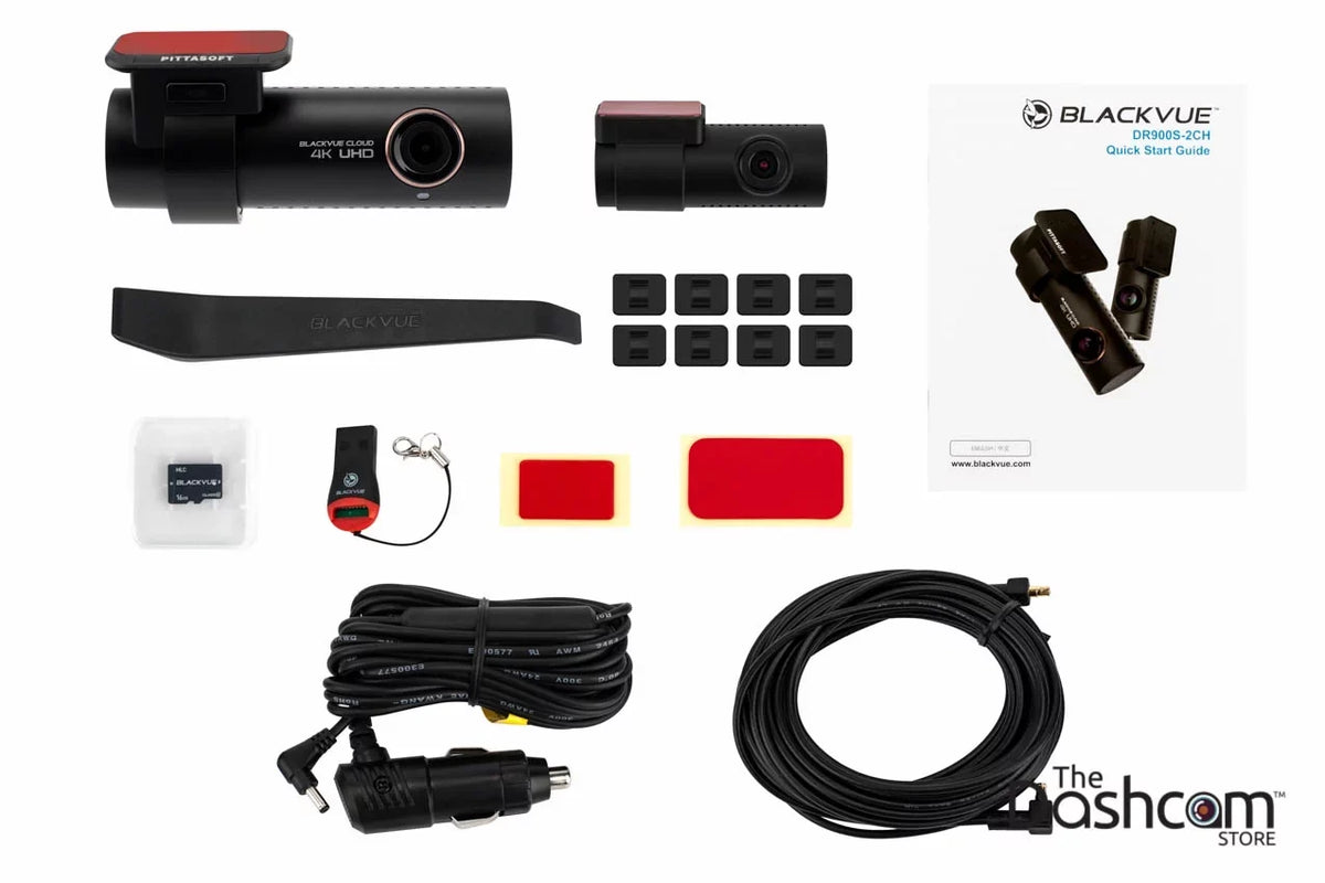 for Lens and Rear w/ Front Card Dual Dashcam Memory 64 WiFi BlackVue DR900S-2CH GB GPS 4K Cloud-Capable