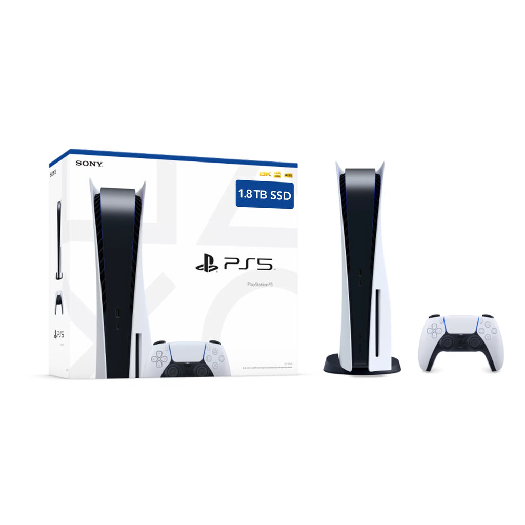 White - JP 4 Console PCIe Controller Region Original PlayStation 5 SSD Free Disc - PS5 Gen Upgraded Version, Disc NVNe Version Drive Gaming 1.8TB