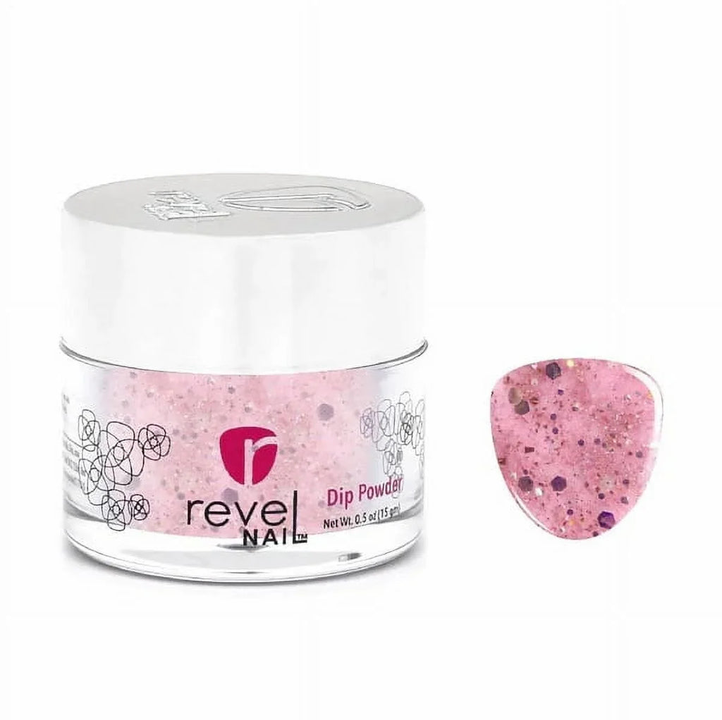 Nail Revel oz Powder Kit with Rose EZ Starter Powder D444 Dip 0.5 Liquids Quartz