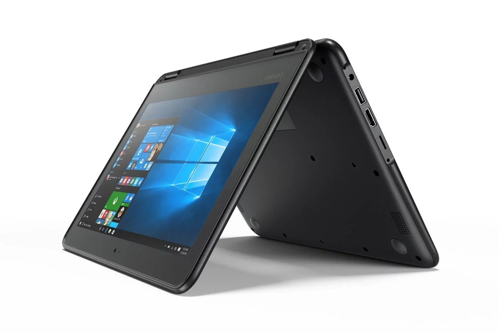 4GB Touchscreen N23 Notebook, (Refurbished) Convertible 11.6" Celeron Lenovo 32GB N3060, Windows Restored 10 Pro, Storage, 1.6GHz, Memory, Black