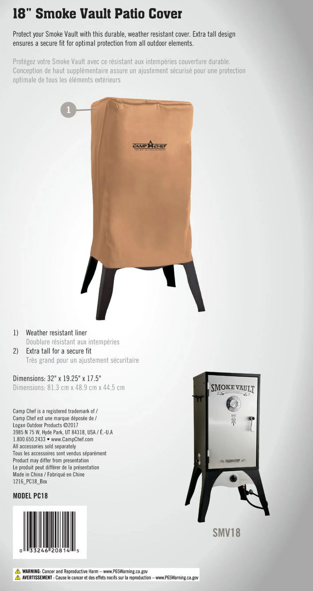 Camp Cover Protective Patio Chef PC18
