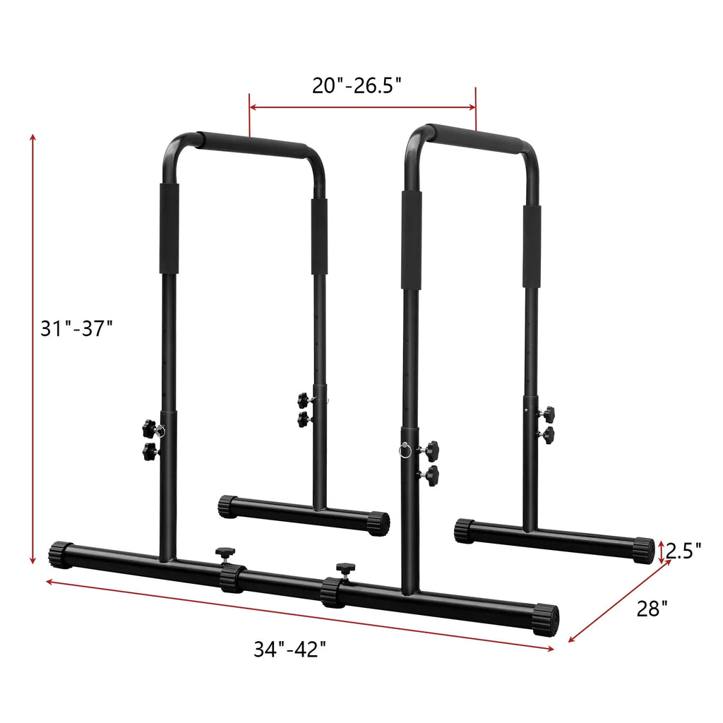 Bar, Sports Functional High JAUNTS Stand Training, Dip JOLLY Adjustable for Wrap, Versatile Rehabilitation Assembly Dip Push Strength Training Easy Sponge Station with Up
