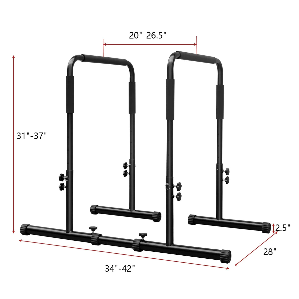 Bar, Sports Functional High JAUNTS Stand Training, Dip JOLLY Adjustable for Wrap, Versatile Rehabilitation Assembly Dip Push Strength Training Easy Sponge Station with Up