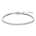 Harry CT Tennis Chad Bezel 3.3 Bracelet Round Gold Enterprises White Set 23551 14K Diamonds