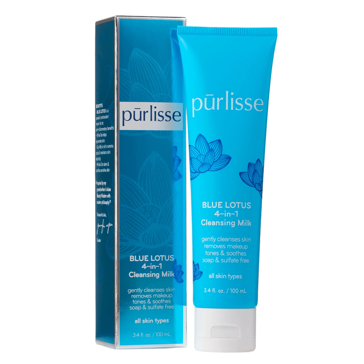 Purlisse Lotus 4~in~1 Cleansing Blue Milk