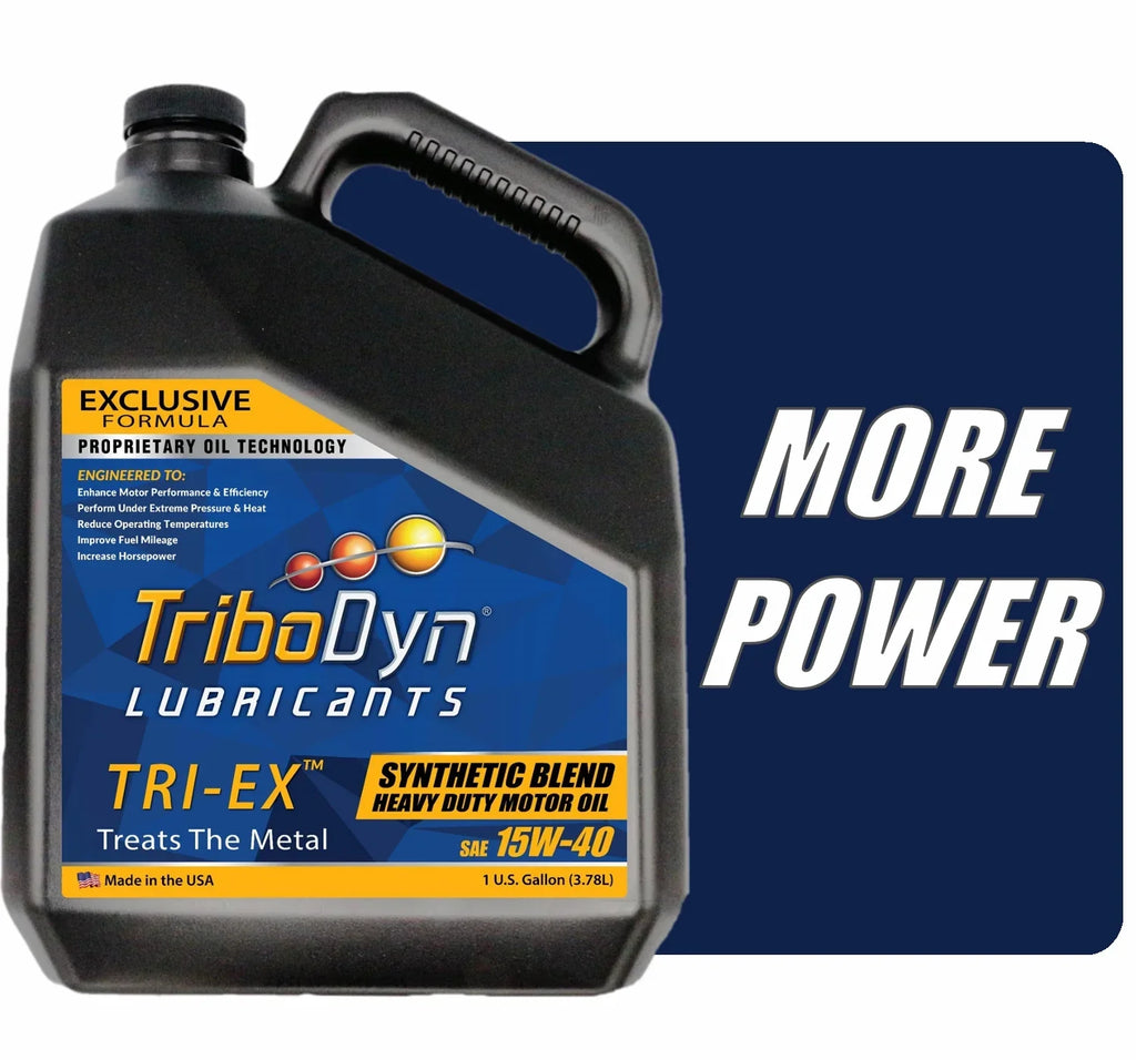 Oil Gallon Synthetic Blend Diesel 15W40 TRI-EX - TriboDyn Bottle