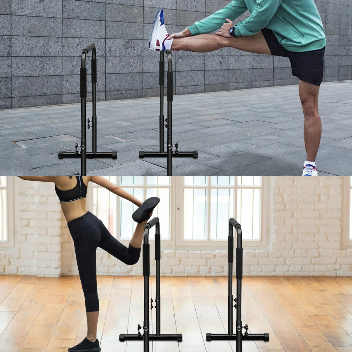Bar, Sports Functional High JAUNTS Stand Training, Dip JOLLY Adjustable for Wrap, Versatile Rehabilitation Assembly Dip Push Strength Training Easy Sponge Station with Up