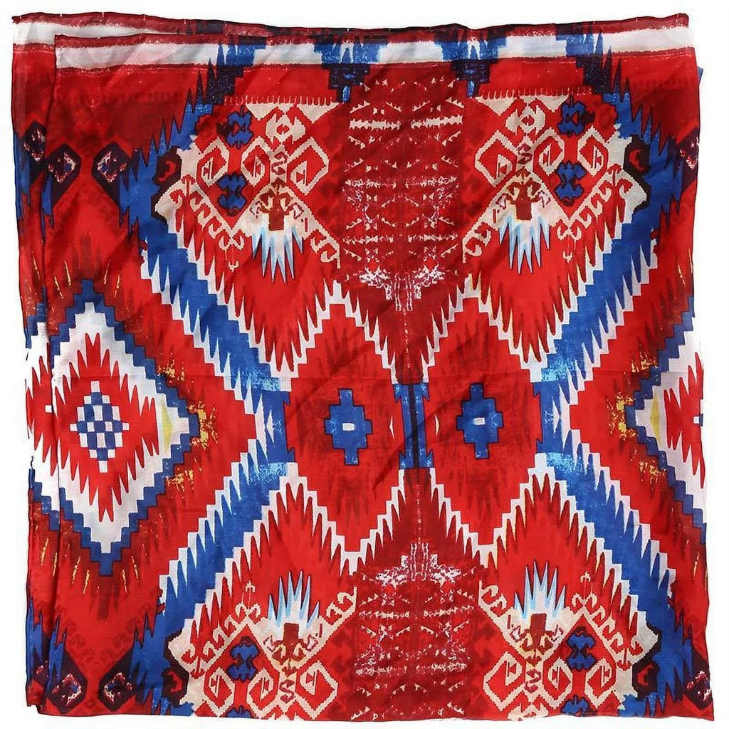 Red/Blue Wild Wyoming 4 Aztec Traders Rag