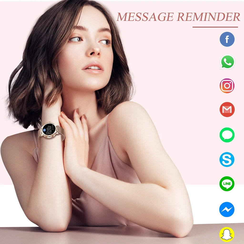 Android iPhone Lightweight (Answer/Make Watch Women 1.2" Calls) VOPOCO Smart Sports Smartwatch for HD Screen for