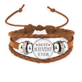Ornament Profession Bracelet Leather ever Quote Best scientist Jewelry Wristband