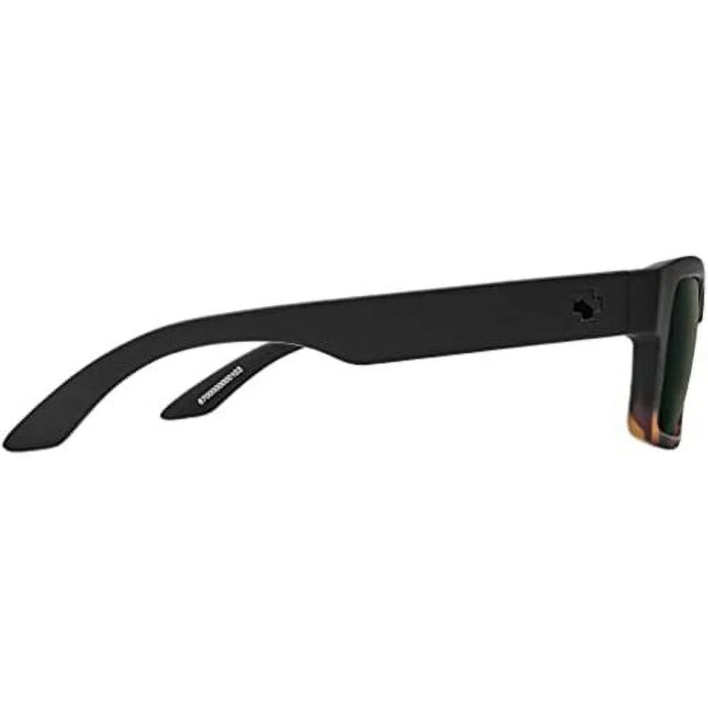 Matte Gray Tortoise Lite Black Discord Men Fade Polarized Sunglasses SPY Green