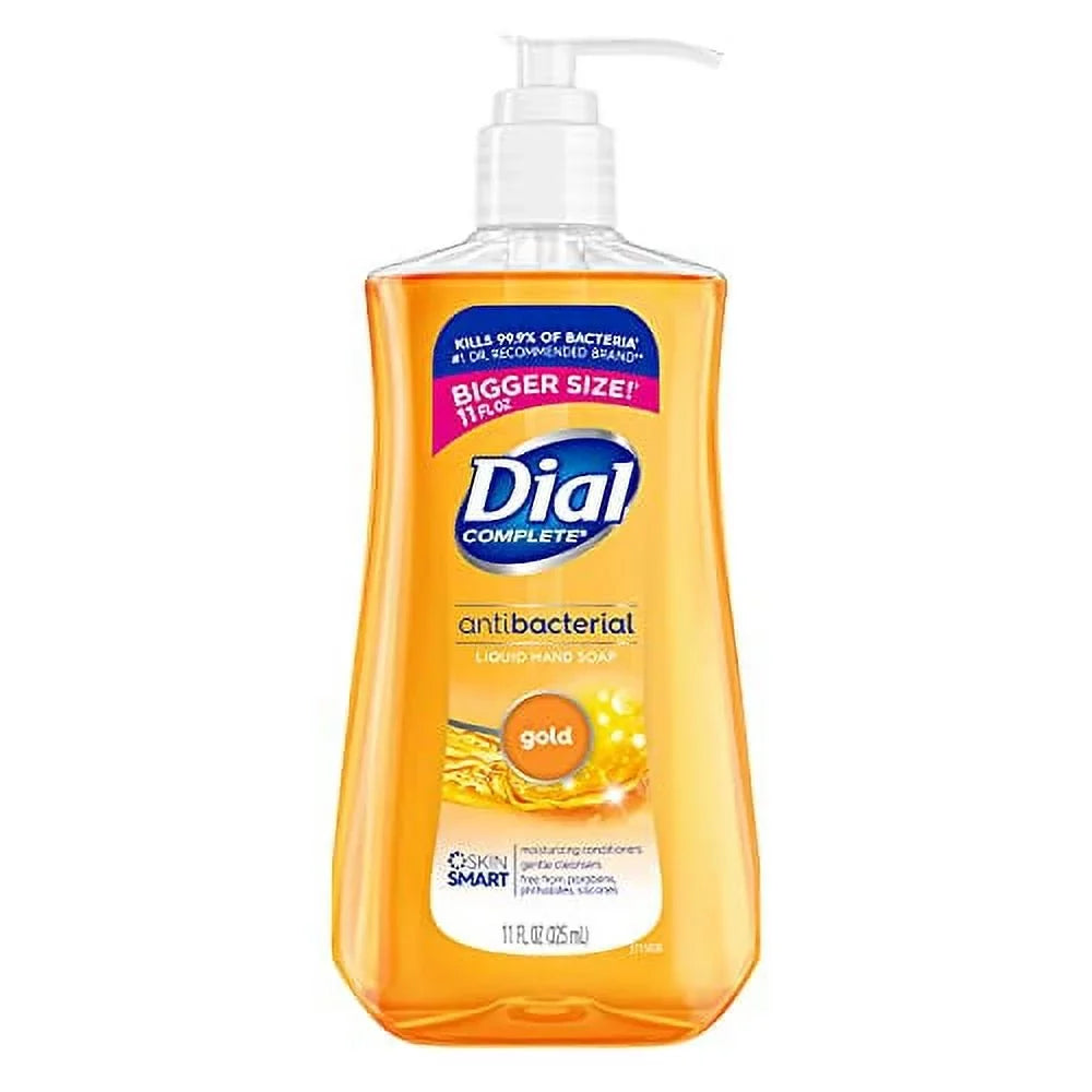 Antibacterial (Pack of oz 11 Soap, fl 4) Liquid Gold, Hand Complete Dial