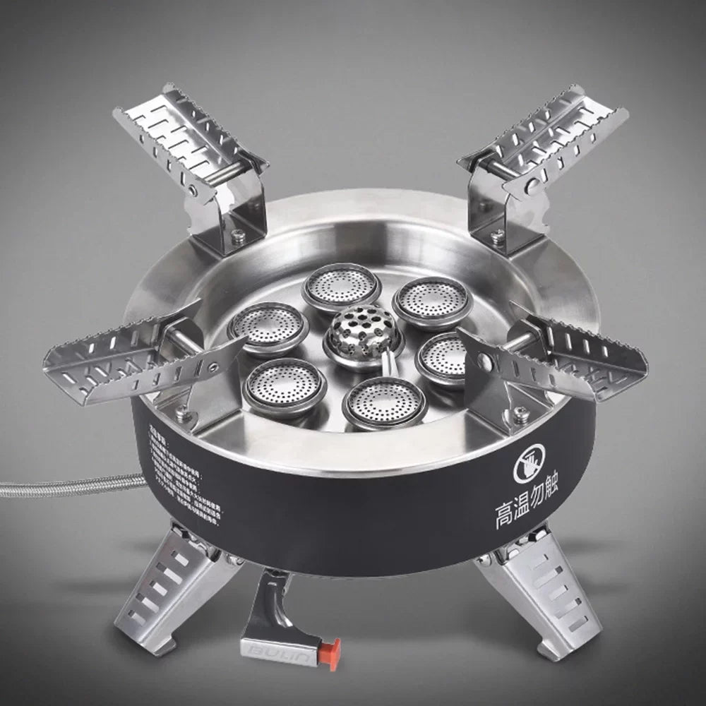ammoon Hiking 18000W Traveling Stove, Ignition Fishing Stove, Windproof Gas Piezo Camping High Backpacking Stove,