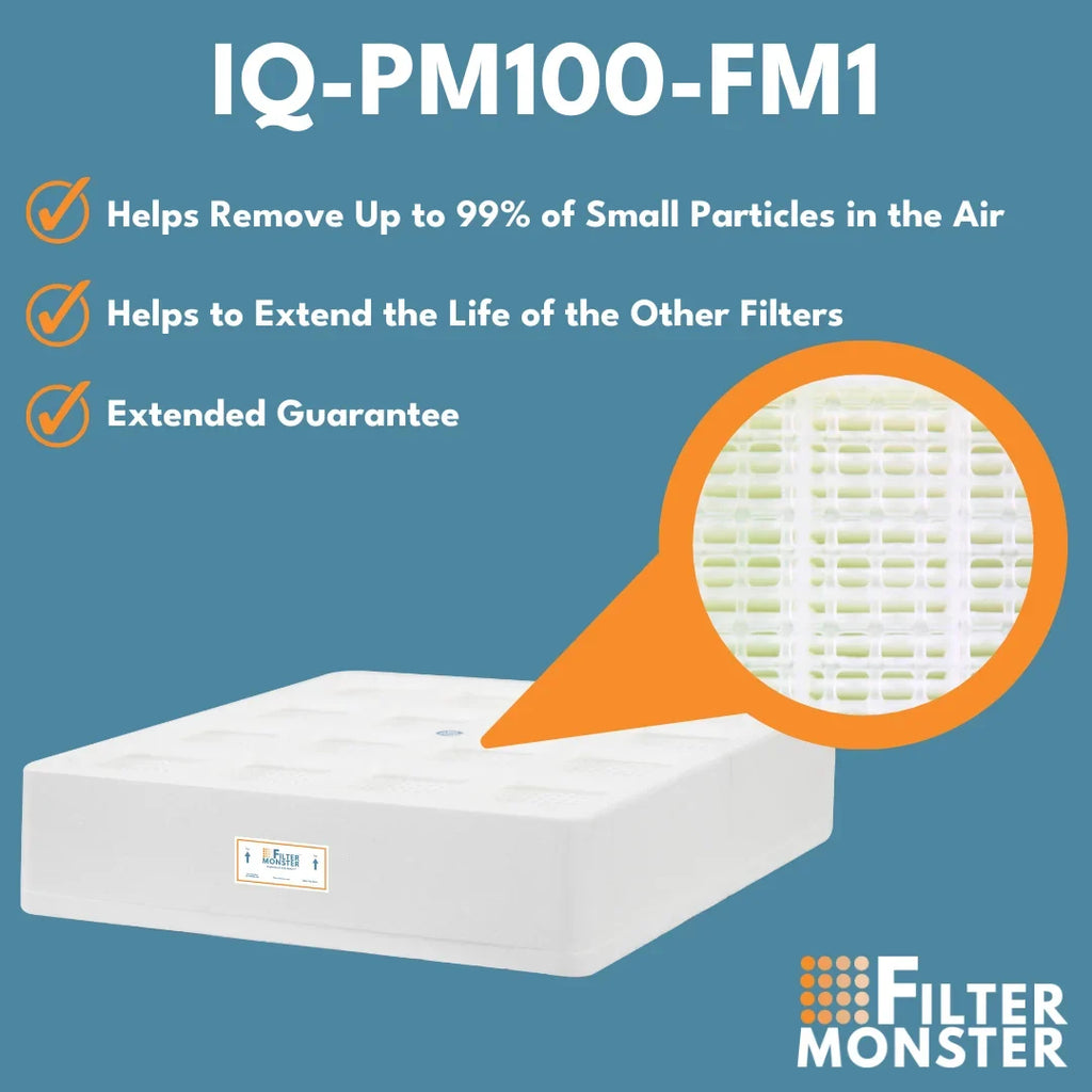 Filter-Monster Pre-Filter Compatible Series Replacement with Branded Pre-Max Pre-Filter HeathPro IQAir