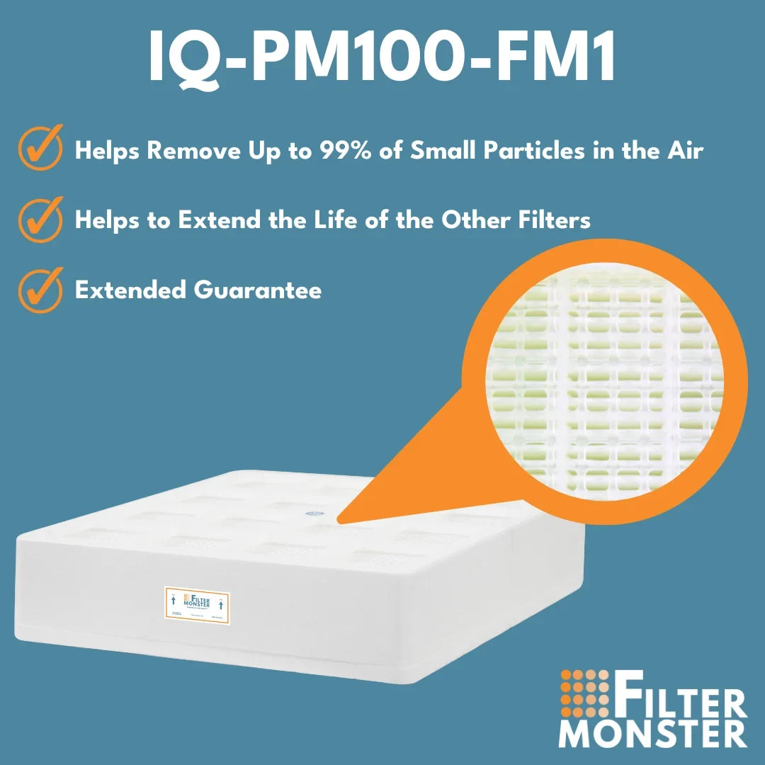 Filter-Monster Pre-Filter Compatible Series Replacement with Branded Pre-Max Pre-Filter HeathPro IQAir