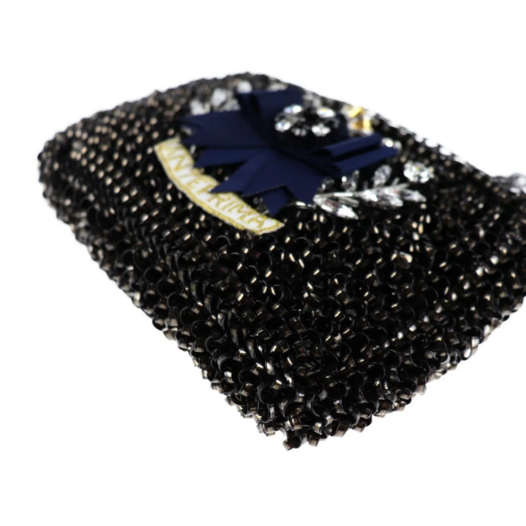 PVC Black Clutch Pre-Owned Anteprima Handbag (Good) Wire Bag Shoulder Bijou Series ANTEPRIMA 3WAY Second