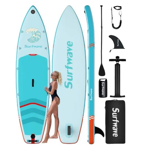 Boards Paddle, Pump,Wide Up Non-Slip Stance, & & With Backpack, Hand Comfort Adults 10'8''*33"*6" Deck Inflatable Premium Stand Accessories for Paddle Youth Leash, SUP