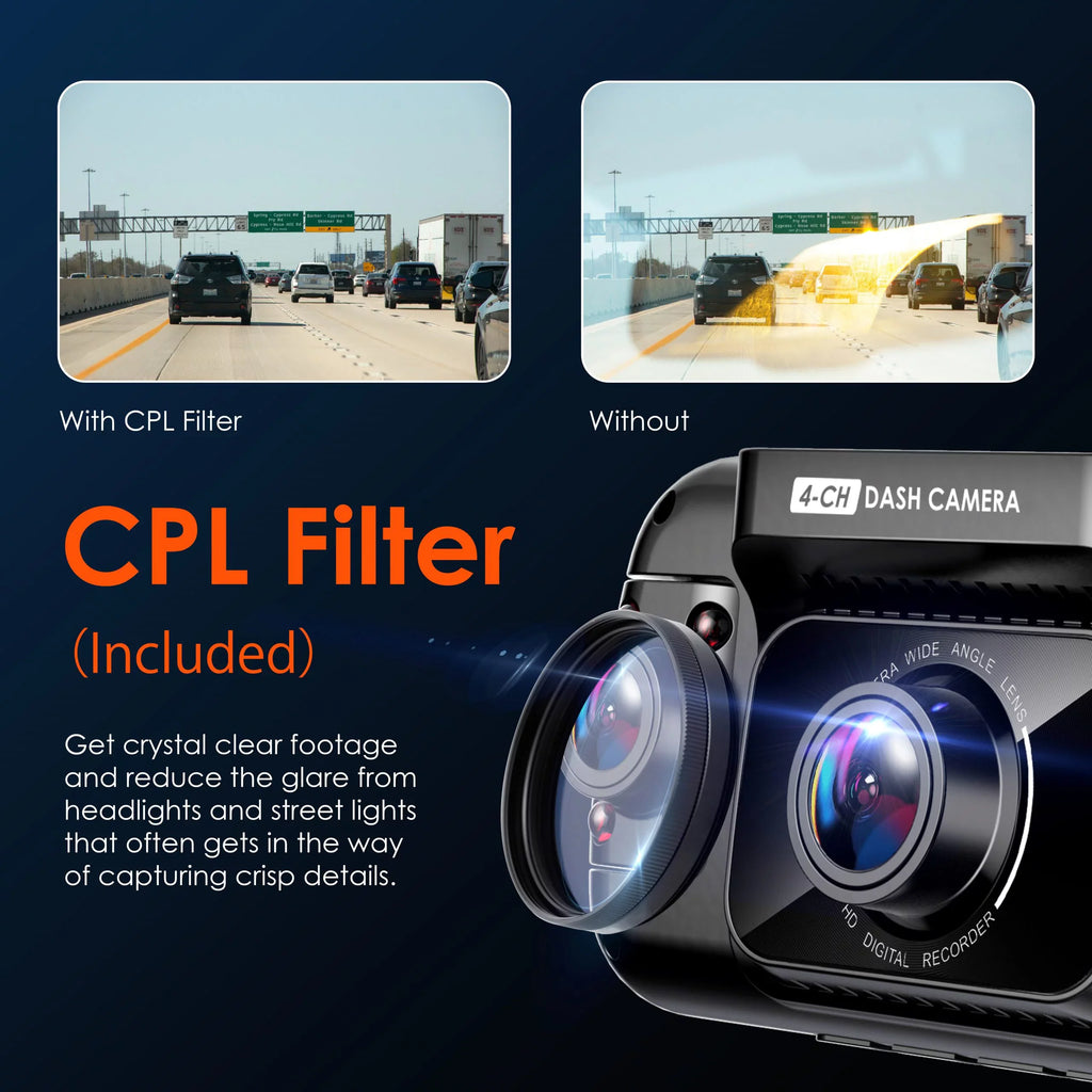 GPS Resolution, and R4 Channel 1080p Rexing Around 4 Dash Cam All Wi-Fi, W/